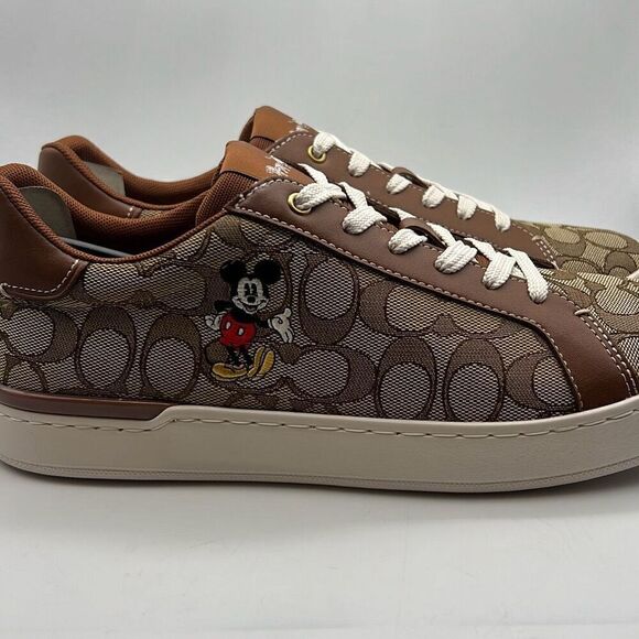 Disney X Coach Clip Low Top Sneaker With Mickey Mouse CN431- NWB- Men 10 - Picture 2 of 11